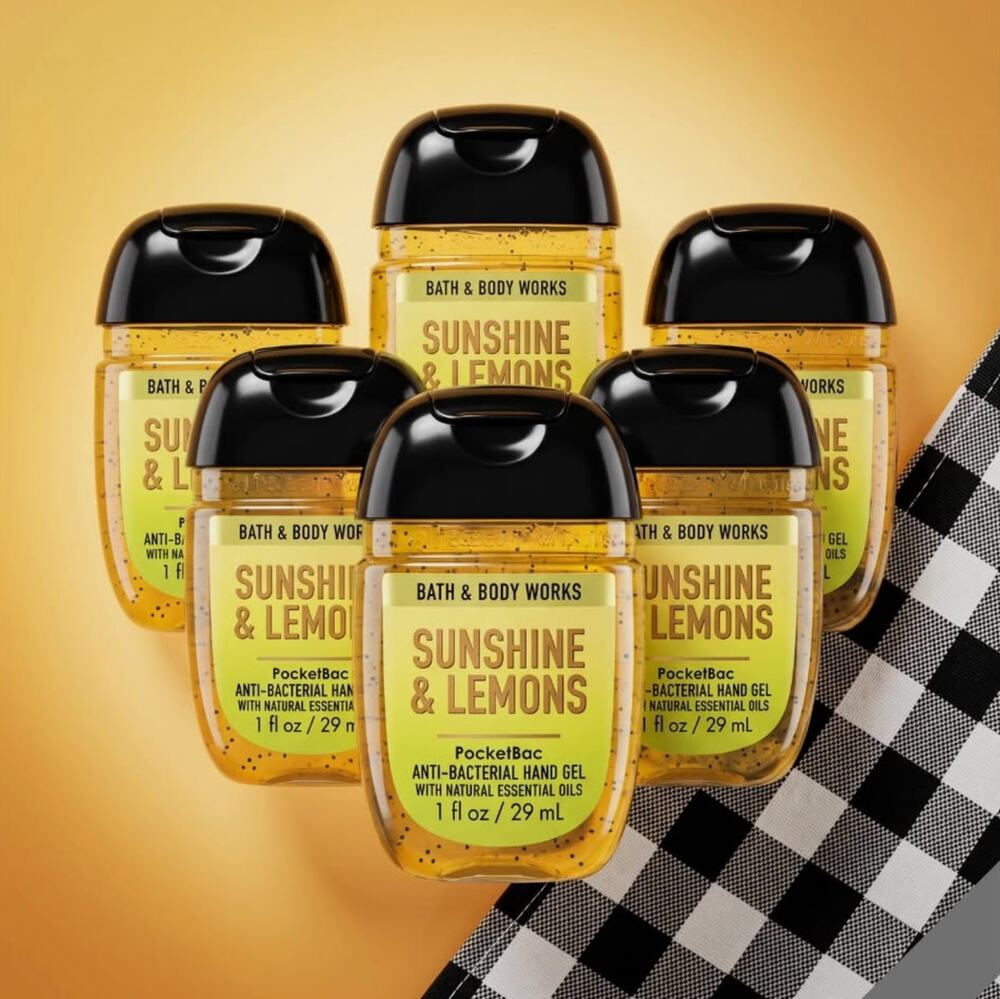 12 pack Bath And Body Works Sunshine & Lemons PocketBac Hand Sanitizers 1 Fl Oz